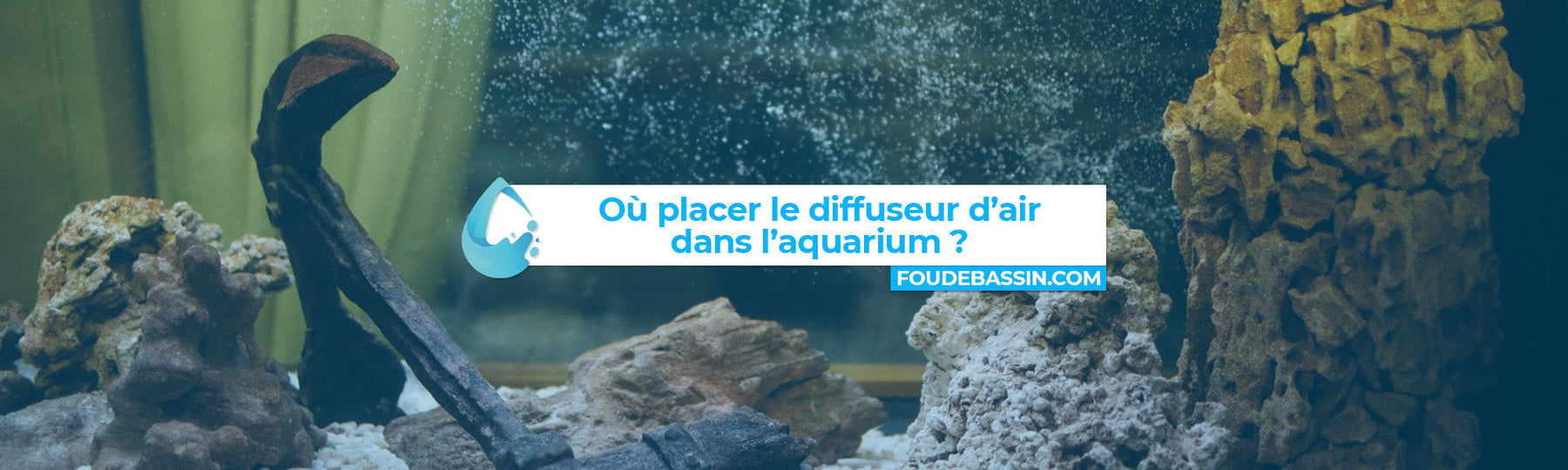 Où placer le diffuseur d'air dans l'aquarium ?