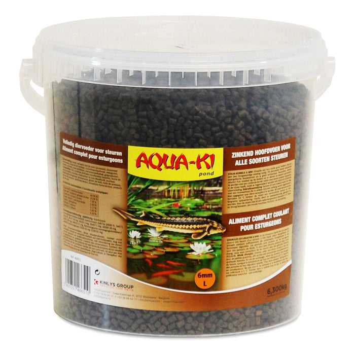 Aqua-ki Nourriture AQUA-KI BRUN NOURR ESTURGEONS 6 MM SEAU 10 L - 6,3 KG 5400351466510 46651