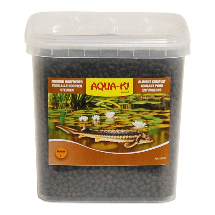 Aqua-ki Nourriture AQUA-KI BRUN NOURR ESTURGEONS 6 MM SEAU 5,4 L - 3,4 KG 5400351466503 46650