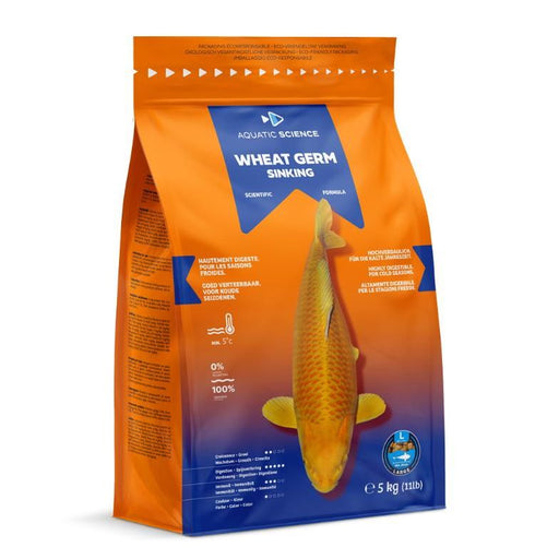 Aquatic Sciences Nourriture Wheat Germ LARGE Coulant 5kg - Aquatic Science - Adapté pour la préparation ou la récupération de l’hiver 5407012140482 ASWGSL5