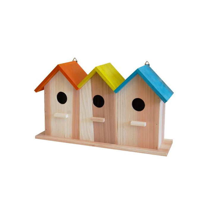 Aquigarden NON-FOOD COMBI 3 NICHOIRS/ MANGEOIRE AVEC TOIT DE COULEUR 5400351173579 17357