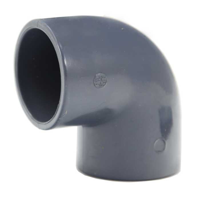 Aquitechnics PVC Coude 90 Degrés 40MM PN16 - Coude à coller 90°C en 40MM 8717605000428 AA124
