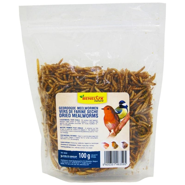 Benelux Nature Nourriture pour oiseaux VERS DE FARINE SECHE SACHET 100 G 5400351463595 46359