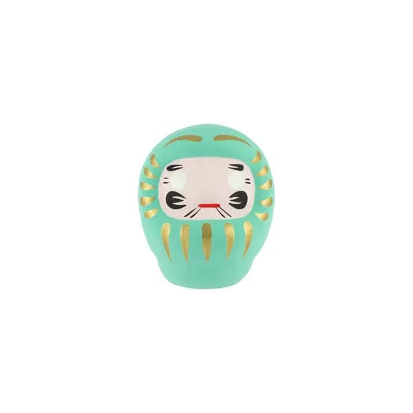 Darumas Daruma Turquoise - Moyen, Réussite Scolaire - Fabriqué au Japon KP37