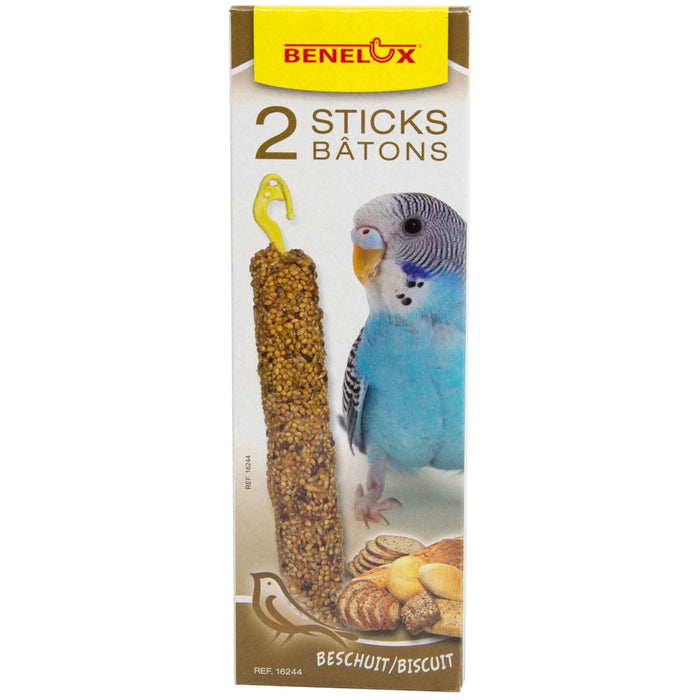FOUDEBASSIN.COM 2 BAGUETTES PERRUCHES+BISCUIT BOITE BNL 5400351162443 16244