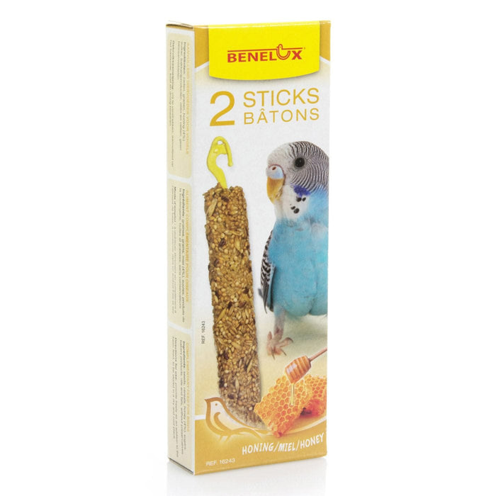 FOUDEBASSIN.COM 2 BAGUETTES PERRUCHES+MIEL BOITE BNL 5400351162436 16243