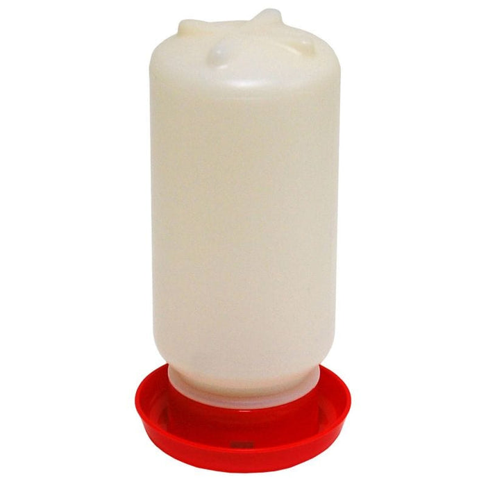 FOUDEBASSIN.COM Mangeoires & Abreuvoirs ABREUVOIR POUR QUAILLES/POUSSINS 1L AVEC FERMETURE ROUGE 5400351002879