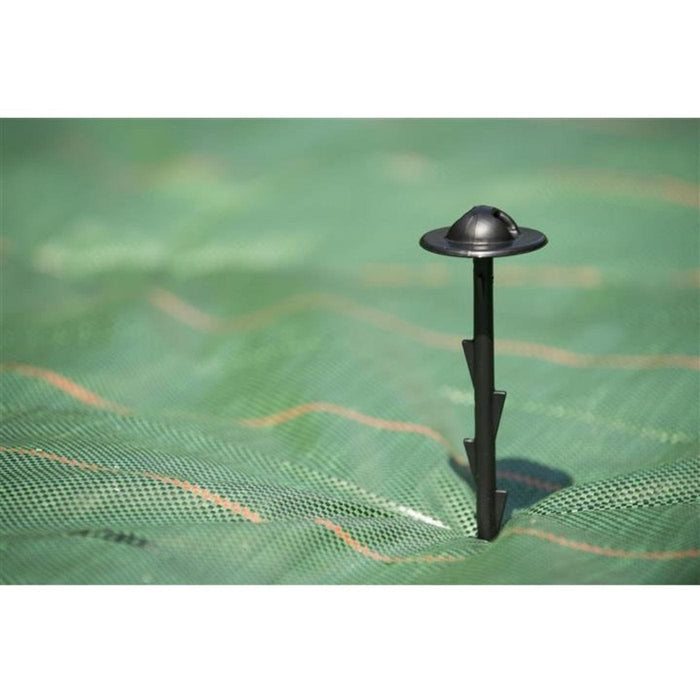 FOUDEBASSIN.COM Ancre crantée noire pour fixer film de plasticulture et toile de paillage - H20 cm - 10 x 8711338303894 6030389