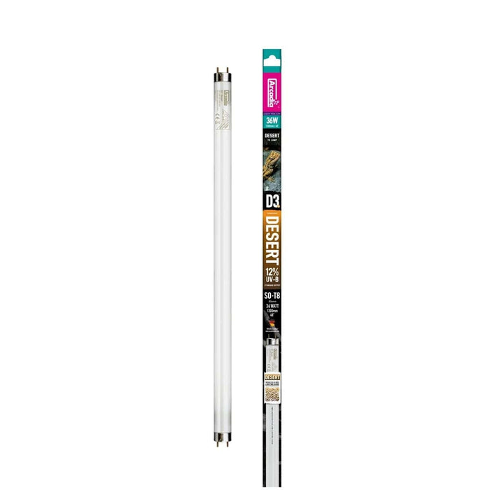 FOUDEBASSIN.COM ARCADIA D3+ DESERT T8 LAMP 12% UVB 120CM 36 WATT 0830857008559 R2100445