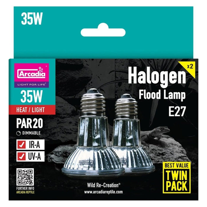 FOUDEBASSIN.COM ARCADIA HALOGEN BASKING SPOT 35 WATT TWIN PACK 5018296000142 R2100167