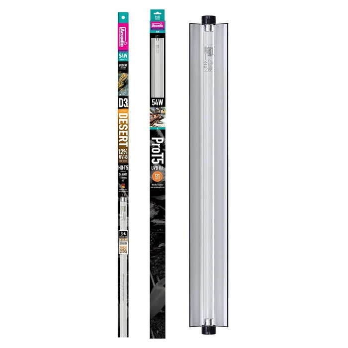 FOUDEBASSIN.COM ARCADIA PRO T5 UVB KIT DESERT 12% UVB 54 WATT 0844046000668 R2100340