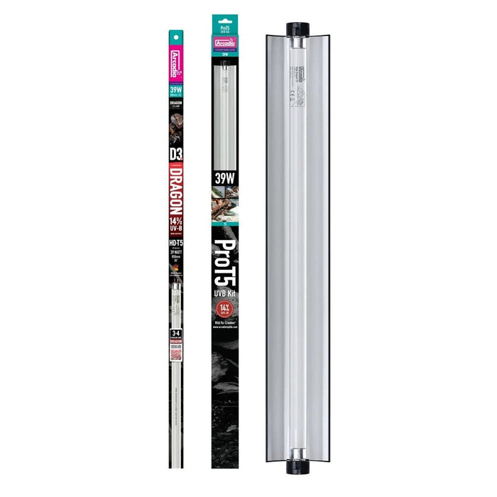 FOUDEBASSIN.COM ARCADIA PRO T5 UVB KIT DRAGON 14% UVB 39 WATT 0844046000613 R2100305