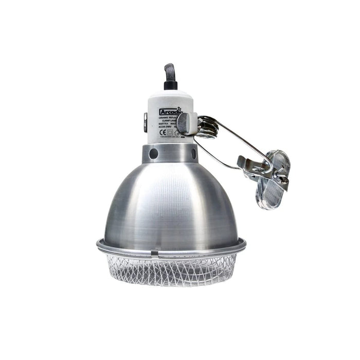 FOUDEBASSIN.COM ARCADIA REFLECTOR CLAMP LAMP WITH CERAMIC HOLDER E27 14CM STAINLESS STEEL 0844046004086 R2100080