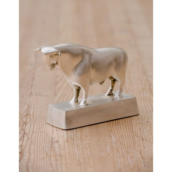 FOUDEBASSIN.COM "Börsen" Bulle klein mit Sockel - Silber patiniert 470009900 99173.1
