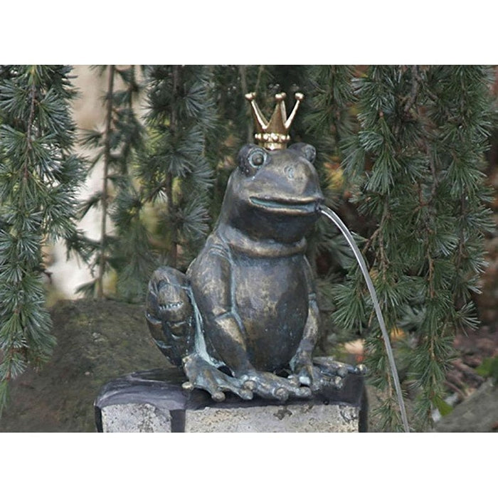 FOUDEBASSIN.COM Froschkönig Teodor wsp. mit vergoldeter Krone, 23 cm hoch 370011900 88495