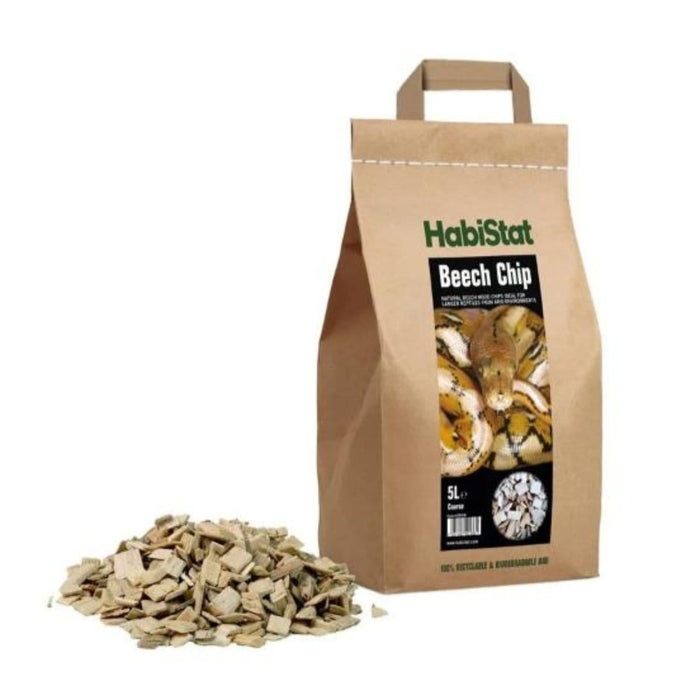 FOUDEBASSIN.COM Substrats pour reptiles HABISTAT BEECH CHIP SUBSTRATE COARSE 5 LITRES 5027407001381 R4100005