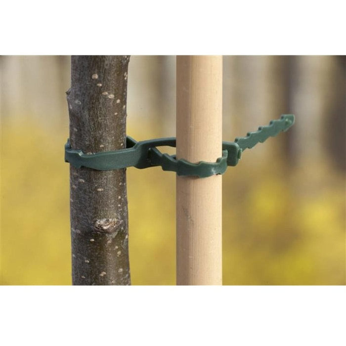 FOUDEBASSIN.COM Lien universel de tuteurage en PE vert - 35 cm - 12 x 8711338404348 6040434