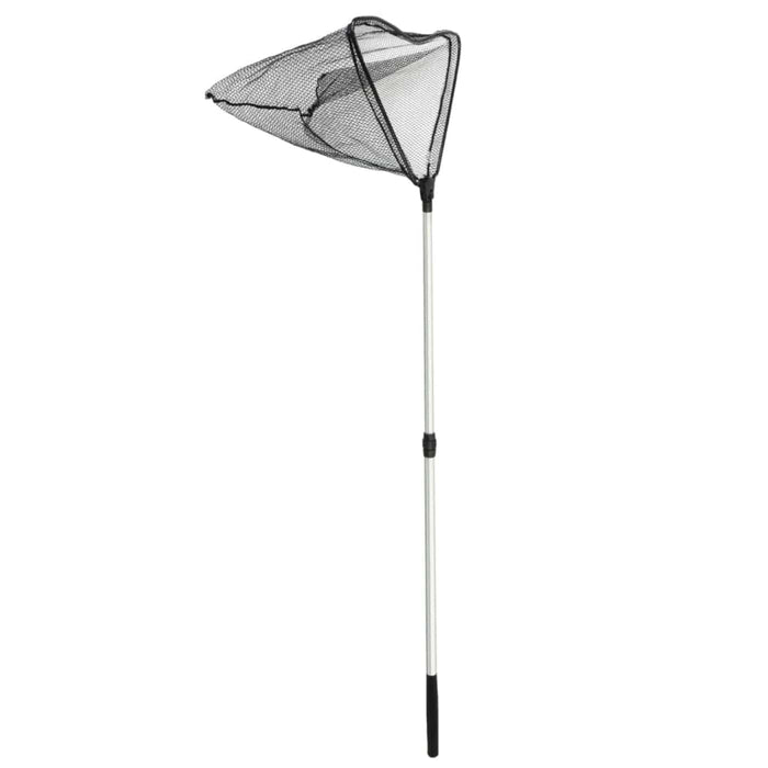 FOUDEBASSIN.COM PowerNets "Fish" - épuisette pliable de forme triangulaire 58x40,5 cm, grande maille 6mm noir , manche téléscopique 94-170 cm 8711465721561 1372156
