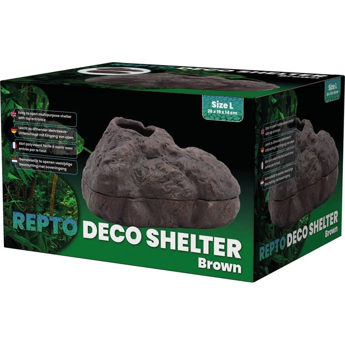 FOUDEBASSIN.COM REPTO DECO SHELTER BROWN L 8715897346408 R5100310
