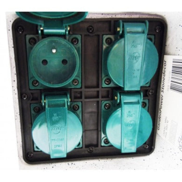 FOUDEBASSIN.COM StoneDecor - boitier électrique décor 4 prises 230 VAC 8711465541060 1354106