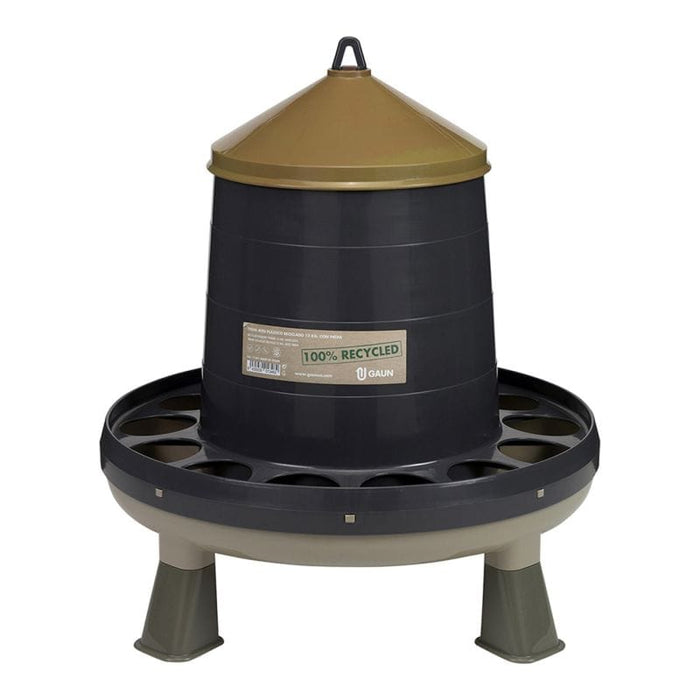 FOUDEBASSIN.COM Mangeoires & Abreuvoirs TREMIE VOLAILLES RECYCLE AVEC PIEDS 12 KG 8435039013462