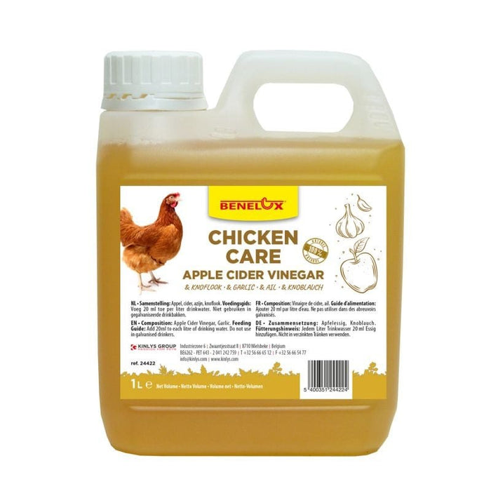 FOUDEBASSIN.COM Nourriture VINAIGRE DE CIDRE ET AIL POUR POULES 1 LTR