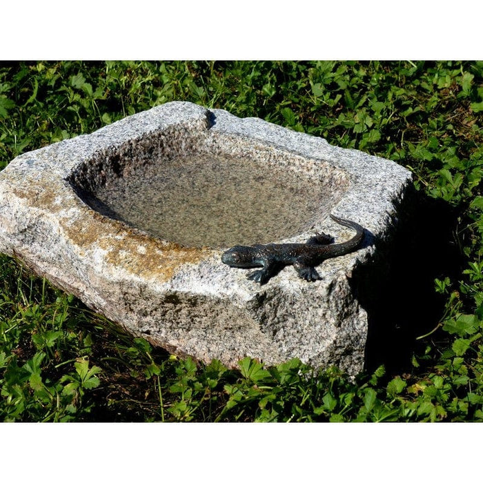 FOUDEBASSIN.COM Vogeltränke Granit mit Eidechse 88105 8634784490 994350