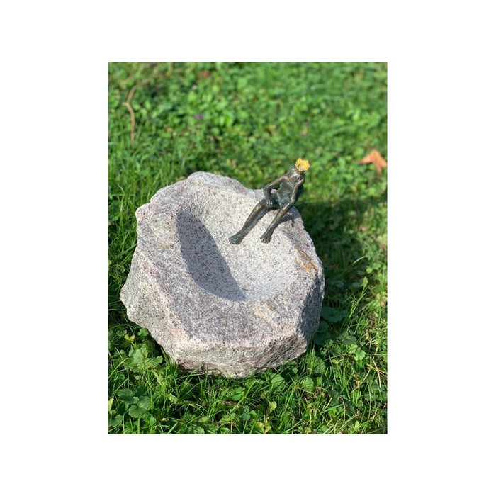 FOUDEBASSIN.COM Vogeltränke mit Bronze Froschkönig 9635785950 994353