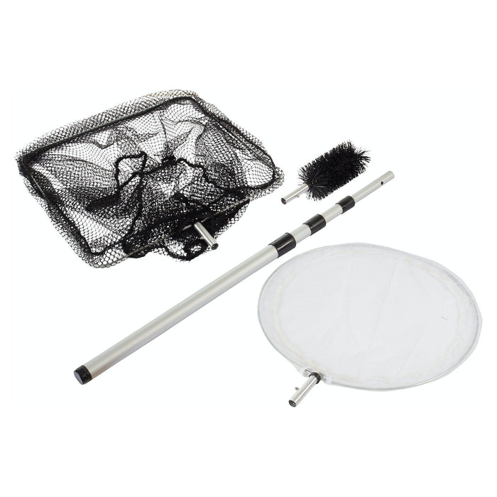Heissner Epuisettes & filets Set Épuisettes + Brosses contre les algues - Set 3 en 1 4006873423003 TZ314-00