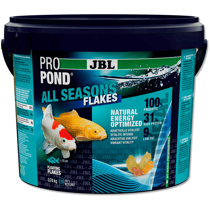 JBL JBL ProPond All Seasons Flakes - 5.5L/0.74kg - Flocons alimentaires 4 saisons pour carpes koï et autres poissons de bassin 5012300