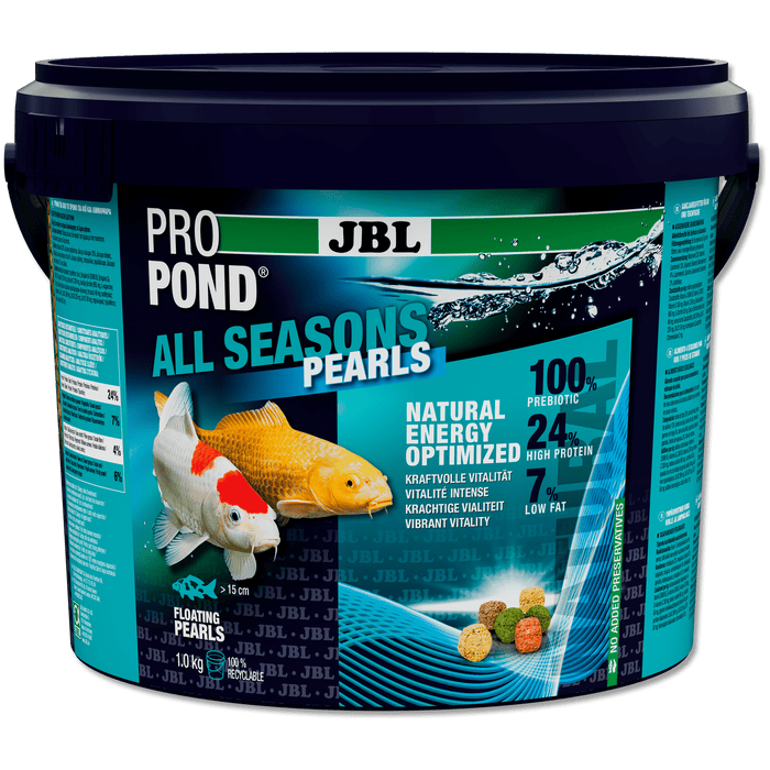 JBL JBL ProPond All Seasons Pearls - 5.5L/1kg - Granulés 4 saisons pour carpes koï et autres poissons de bassin 5011300