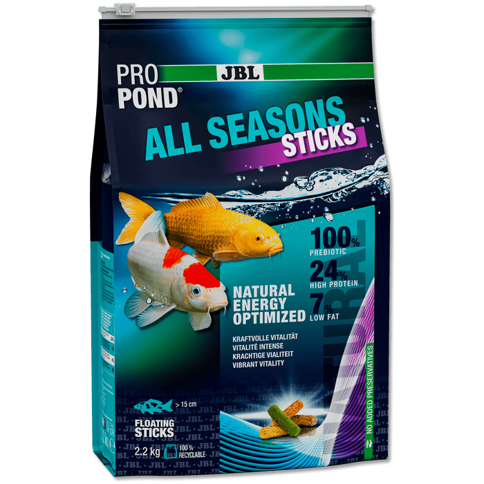 JBL JBL ProPond All Seasons Sticks - 12L/2.2kg - Bâtonnets 4 saisons pour carpes koï et autres poissons de bassin 5010500