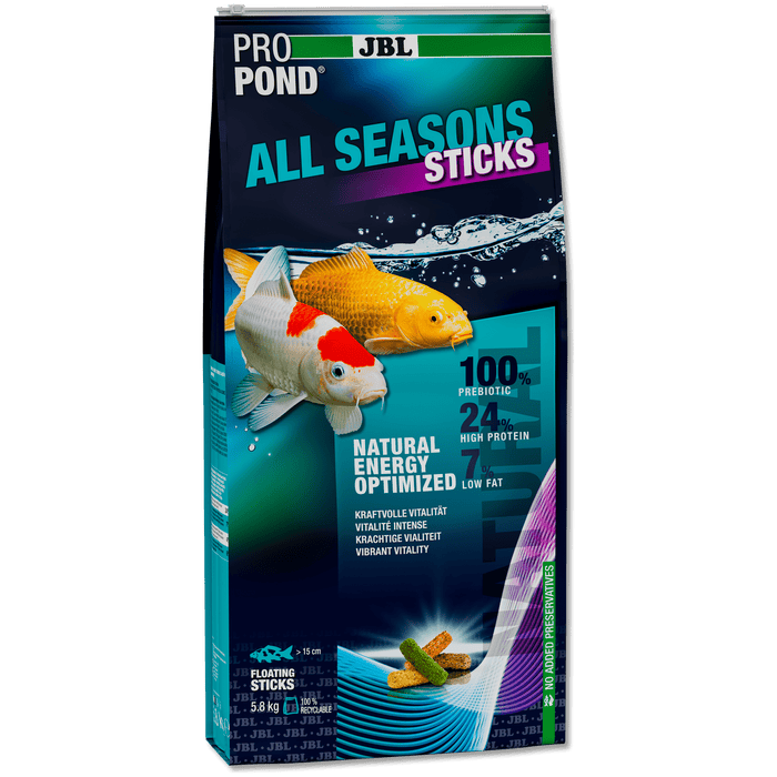 JBL JBL ProPond All Seasons Sticks - 32L/5.8kg - Bâtonnets 4 saisons pour carpes koï et autres poissons de bassin 5010600