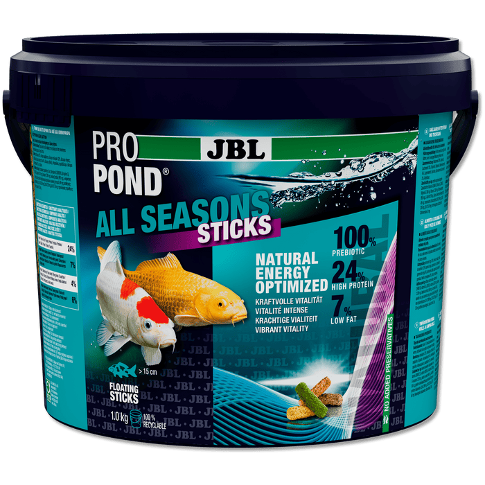 JBL JBL ProPond All Seasons Sticks - 5.5L/1kg - Bâtonnets 4 saisons pour carpes koï et autres poissons de bassin 5010300