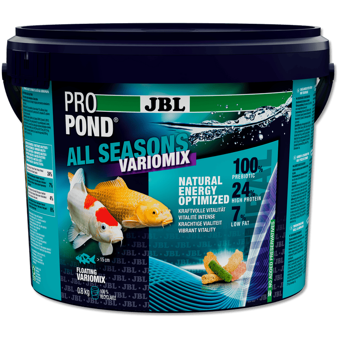 JBL JBL ProPond All Seasons VarioMix - 5.5L/0.8kg - Mix alimentaire 4 saisons pour carpes koï et autres poissons de bassin 5013300