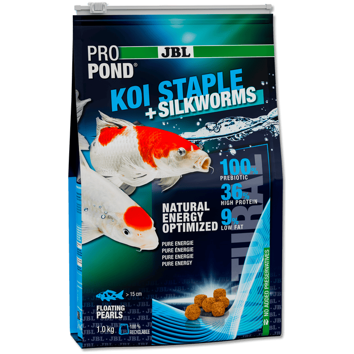 JBL JBL ProPond Koi Staple+Silkworms - 3L/1kg - Aliment 4 saisons pour carpes koï et autres poissons de bassin 5018200