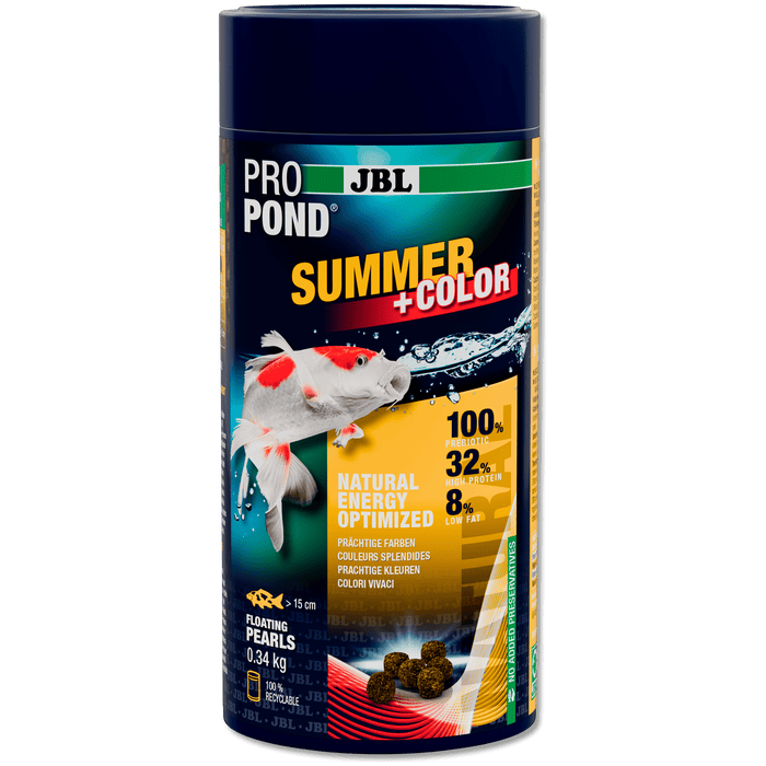 JBL JBL ProPond Summer+Color - 1L/0.34kg - Aliment d’été pour carpes koïs et autres poissons de bassin 5015100