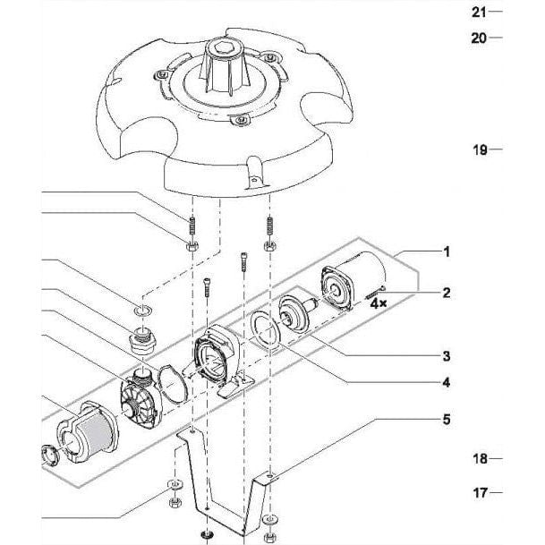 Oase Living Water Pack Service PondJet Pompe de Remplacement Moteur - 42088 4010052420882 42088