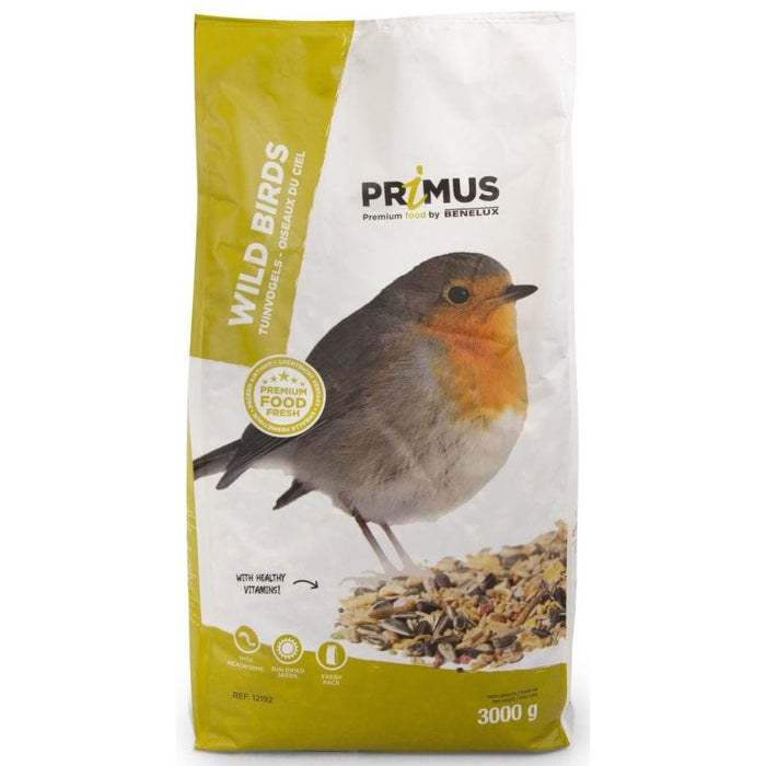Primus Birds Nourriture pour oiseaux Mélange équilibré PREMIUM + insectes pour toutes les espèces des oiseaux du ciel - 3000G 5400351121921 12192