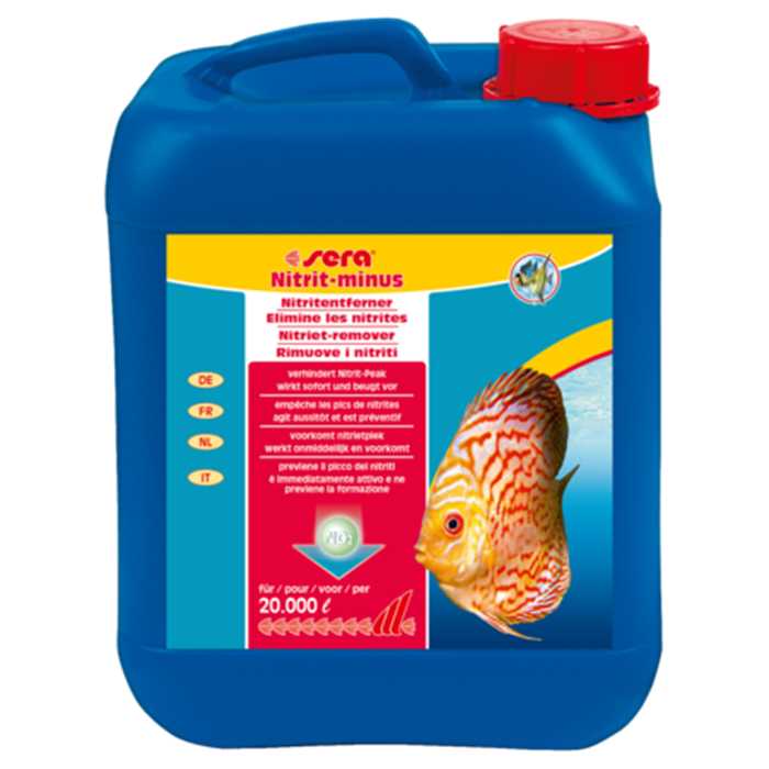 Sera Traitements Nitrite-Minus 5L pour 20M³ - Elimine les nitrites FLASH4001942522168
