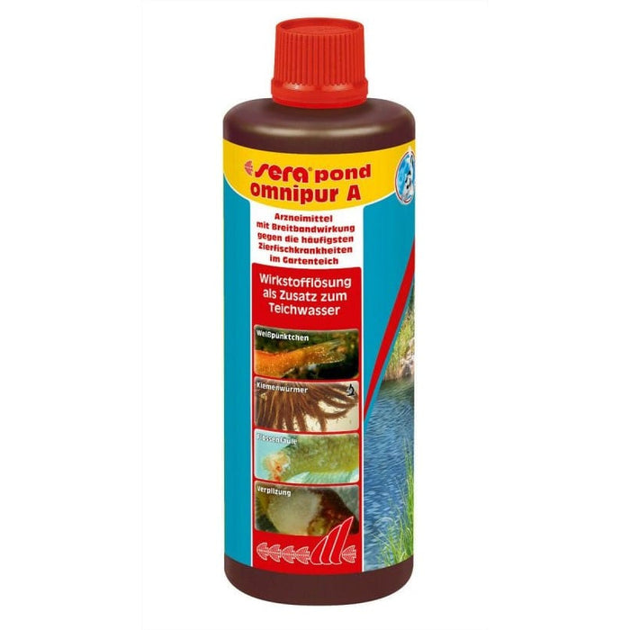 Sera Traitements Sera Pond Omnipur A 500ml pour 10000ml - Contre de nombreux parasites et bactéries 4001942075701 4001942075701