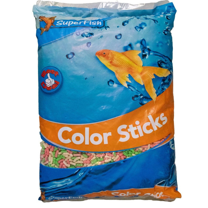 Superfish Nourriture pour poissons ECONOMY COULEUR STICKS SAC 15 LITRES 8715897204180 03040255