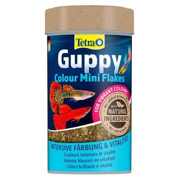 Tetra Nourriture pour poissons Guppy colour 100ML  - Aliment favorisant la couleur des Guppys 4004218197275 203197275
