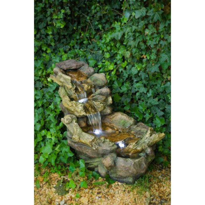 Ubbink Fontaines Aspen vieille souche - Cascade avec LED intégrée - Ubbink 8711465871136 1387113