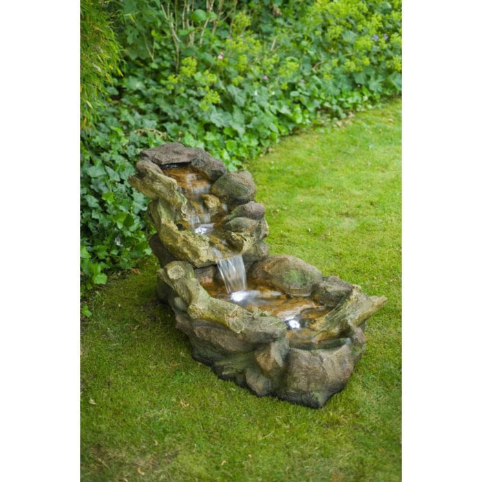 Ubbink Fontaines Aspen vieille souche - Cascade avec LED intégrée - Ubbink 8711465871136 1387113