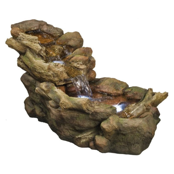 Ubbink Fontaines Aspen vieille souche - Cascade avec LED intégrée - Ubbink 8711465871136 1387113