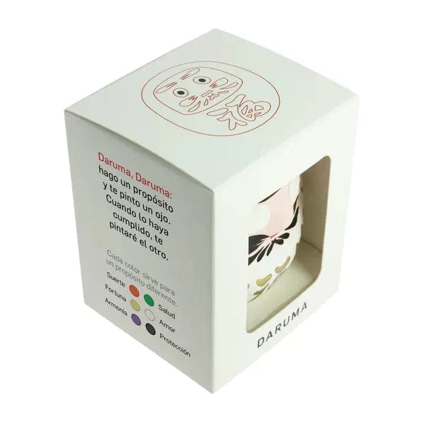 Woodstock Esprit Japonais Daruma Blanc Grand - Fabriqué au Japon - Symbole de Chance et de Réussite (Accomplissement) 8435131211858 KP14