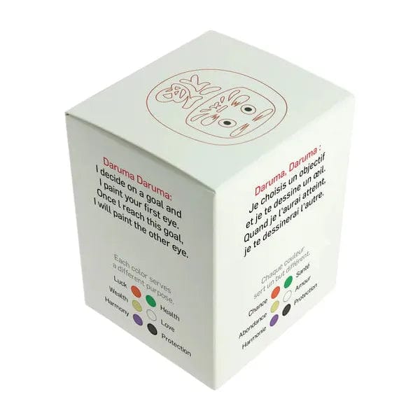 Woodstock Esprit Japonais Daruma Blanc Grand - Fabriqué au Japon - Symbole de Chance et de Réussite (Accomplissement) 8435131211858 KP14