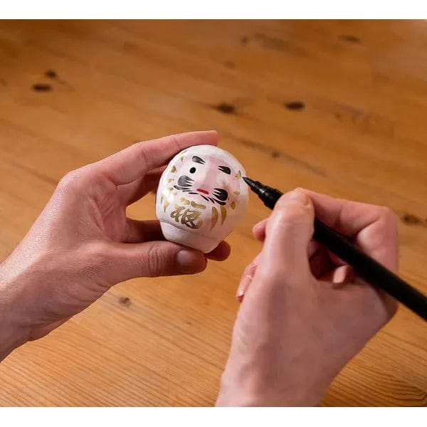 Woodstock Esprit Japonais Daruma Traditionnel Blanc - Moyen, Amour - Fabriqué au Japon 8435131211865 KP15