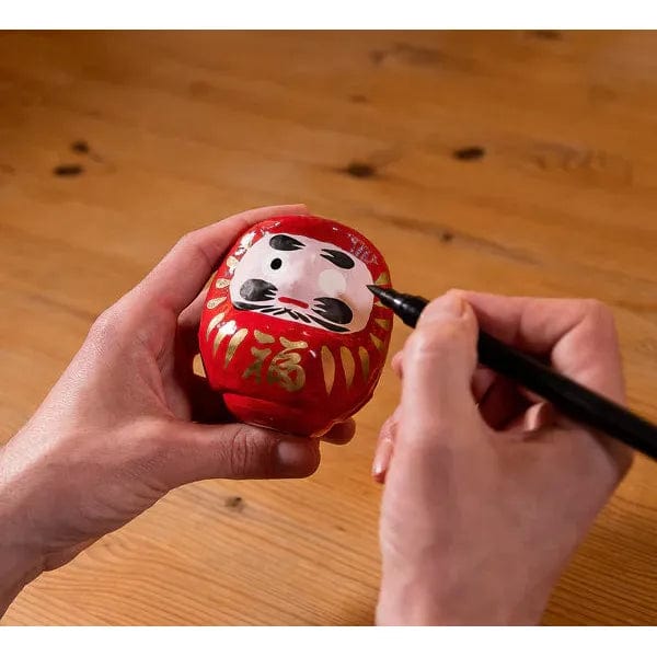 Woodstock Esprit Japonais Daruma Traditionnel Rouge - Grand, Chance - Fabriqué au Japon 8435131210561 KP11